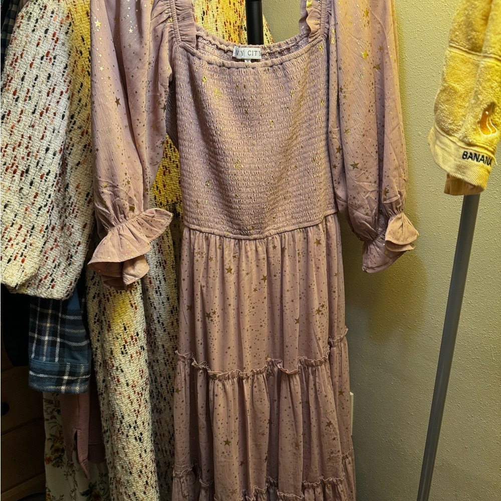 Starry Nights in Lilac Dress